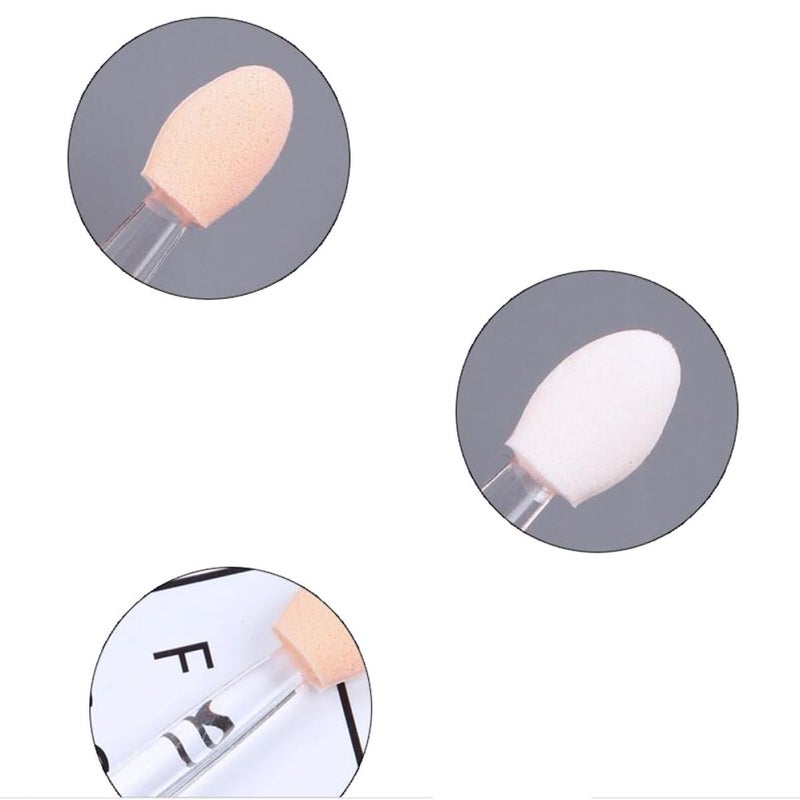 30Pcs Double Ended White Sponge Eyeshadow Brush Set Professional Makeup Tools - Image 3